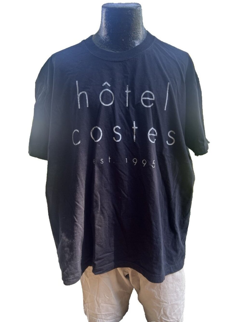 Hotel Costes Paris Est 1995 Graphic T Shirt Large Black Made in USA Luxury Hotel